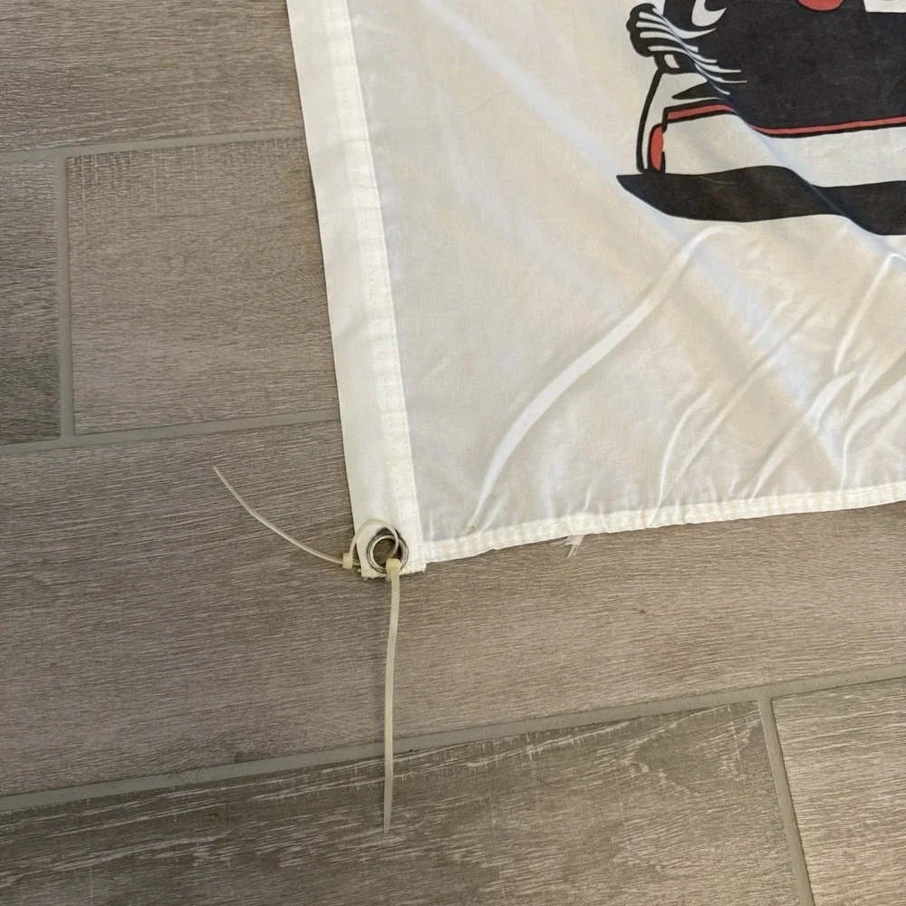 NASCAR Dale Earnhardt Sr #3 Goodwrench White Polyester Racing‎ Flag Banner OS